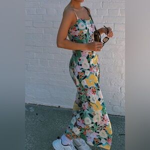 VRG GRL Flower Market Bias Cut Floral Midi
Dress